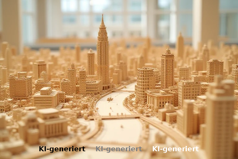 20 Jahre Arbeit: New Yorker Museum zeigt Miniaturstadt aus Balsaholz von Joe Macken