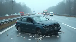 A7-Pannen: Vogelschlag führt zu Überschlag und Stau
