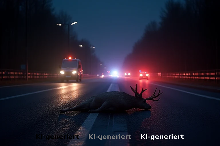 A8 bei Friedberg: Wildunfall zwingt zu nächtlicher Vollsperrung