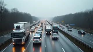 A8-Chaos bei Neusäß: Lkw-Kaskade blockiert München-Verkehr