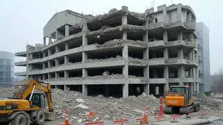 Abriss des Augsburger Kongressparkhauses: Baustopp vor Fernwärme-Anschluss