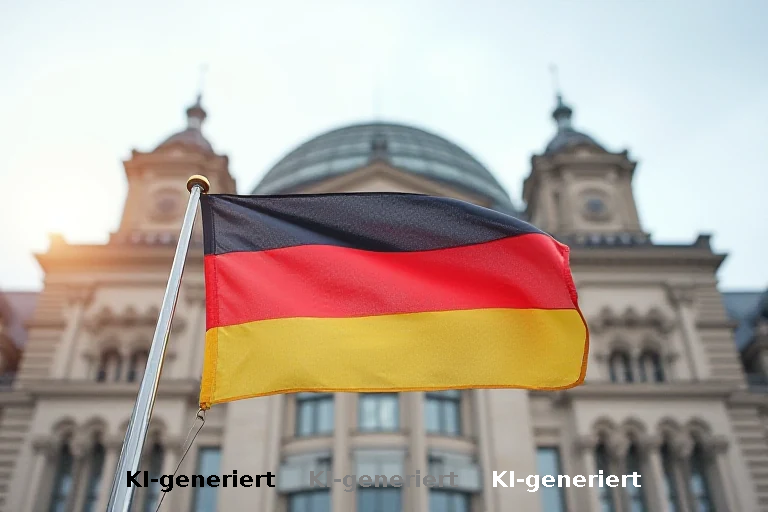AfD-Abgeordnete schwenken Deutschlandfahne vom Bundestags-Balkon - Polizei greift ein