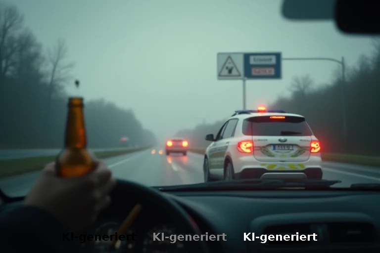 Alkohol und Cannabis auf der Autobahn: Polizei stoppt betrunkenes Paar