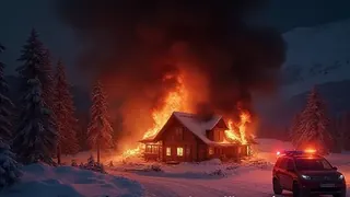 Alpenhütte in Flammen: Kriminalermittlungen nach Millionen-Schaden
