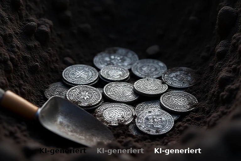 Archäologischer Fund im Ilm-Kreis: Elf keltische Silbermünzen bei Bauarbeiten geborgen