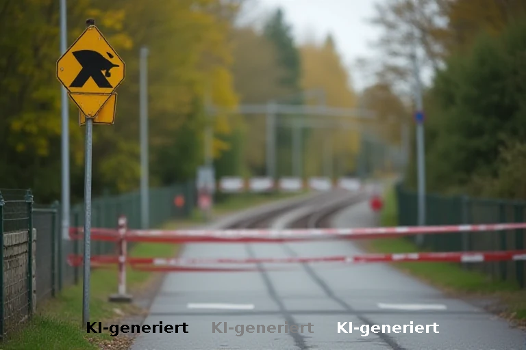 Augsburger Radweg-Sperre wegen zu tief hängendem Warnschild