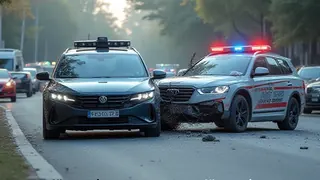 Autonomes Fahrzeug kollidiert in Islamabad mit Polizeifahrzeug nach Verbindungsabbruch