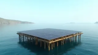 Bambus-Schwimmplattform: Chinas neuer Ansatz für Offshore-Solaranlagen