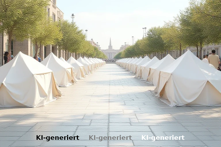 Barcelona: Zeltlager in der Katalanen-Platz als Antwort auf Wohnraumkrise