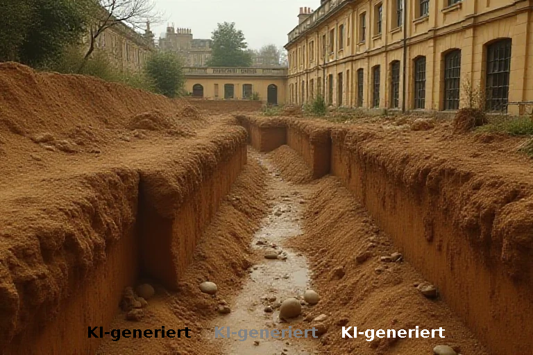Bath: Sanierung deckt römische Gräben und militärische Funde unter georgianischer Fassade auf