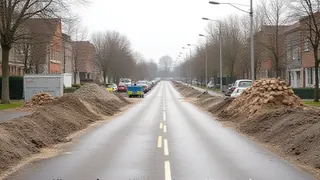 Baulogistik in Coesfeld: Materialmangel verzögert Straßenreparatur und belastet lokalen Handel