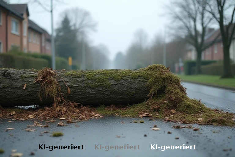 Baumsturz auf Heinrichshofener Straße: Ungeklärte Ursachen hinter tausend Euro Schaden