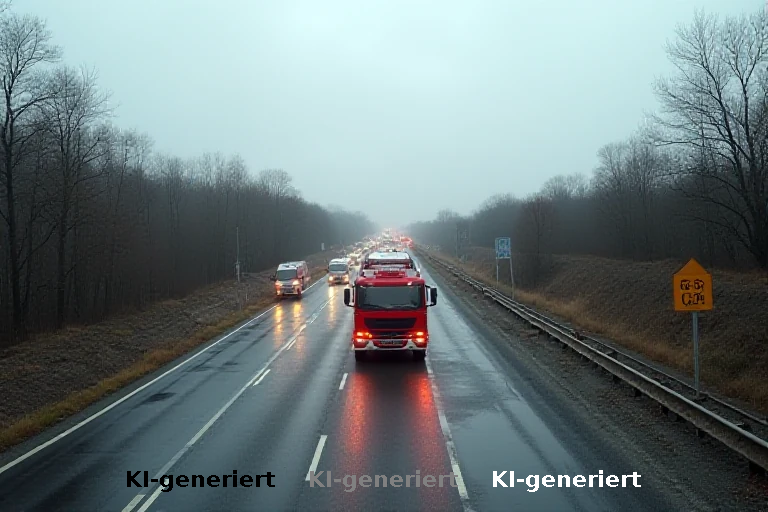 Baustellenchaos auf der A1: Rettungsweg nur über Feldwege möglich