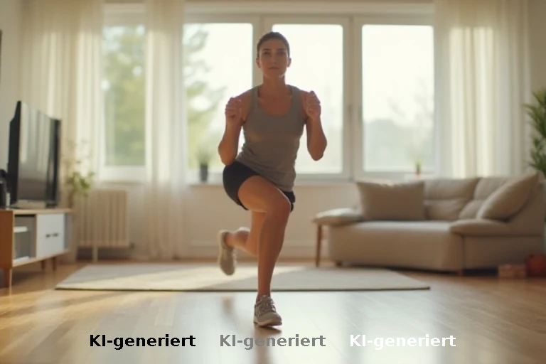 Beintraining ohne Geräte: Kritik an vereinfachten Heimübungen