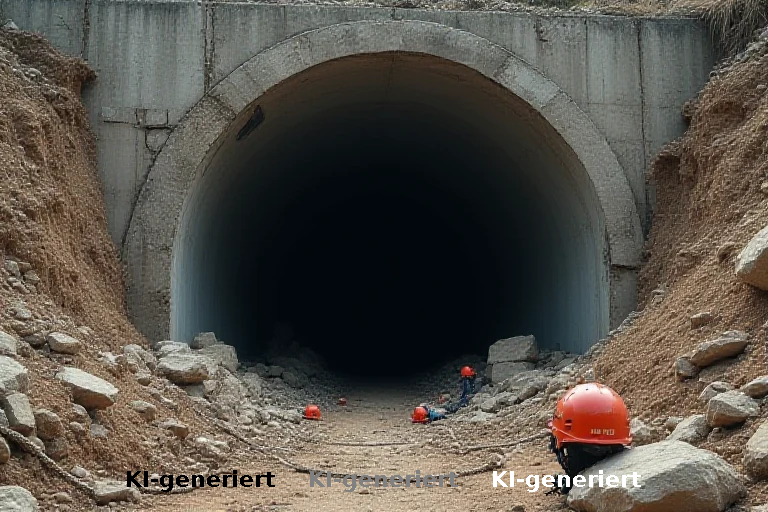 Bergführer im Einsatz: Rettung im verschütteten Staudamm-Tunnel
