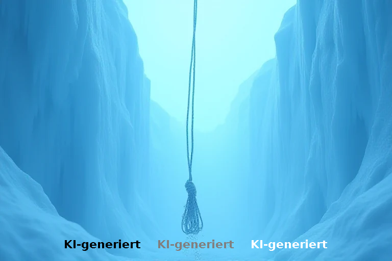 Bergsteiger überlebt vier Tage in eisiger Kluft nach Seilbruch