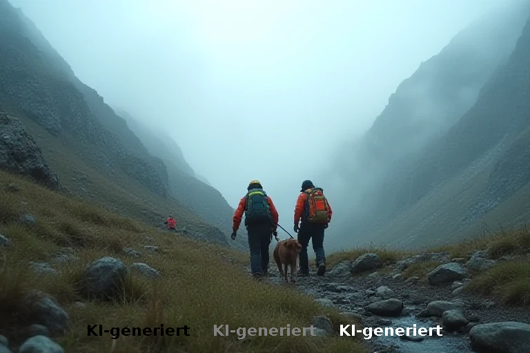 Bergwacht rettet verirrten Wanderer und Hund aus Kirnitzschtal