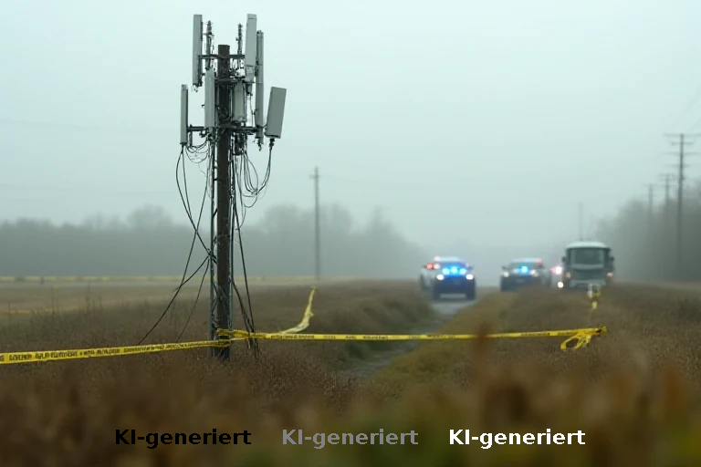 Beschädigung eines Mobilfunkmasts löst Ermittlungen der Kriminalpolizei aus