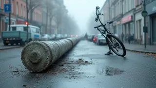 Betonlaterne bricht ab und verletzt Radfahrer in Bremen schwer