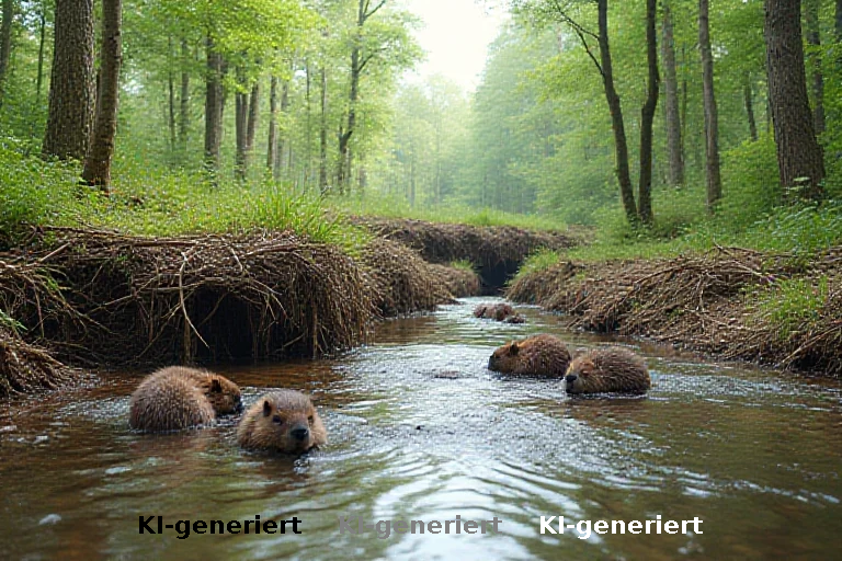 Biber-Damm rettet Naturschützern sechs-stellige Summe