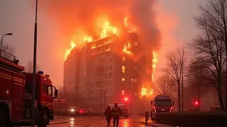 Brand an der Filandastraße: Feuerwehr kämpft gegen schwierige Dachkonstruktion