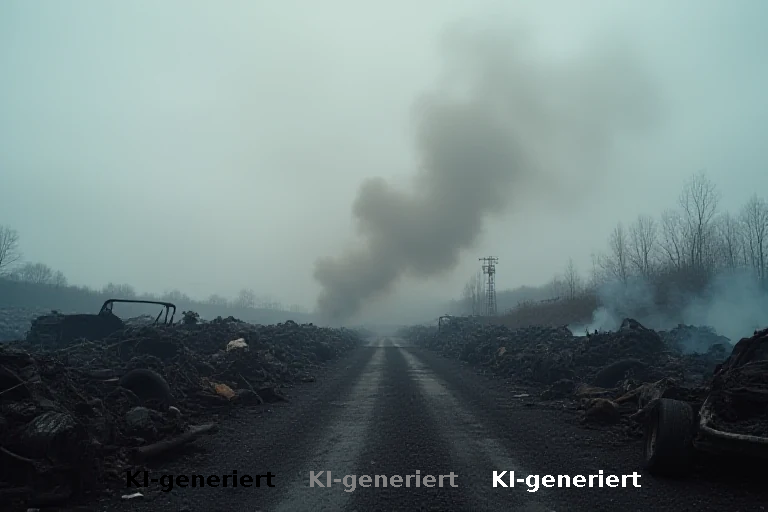 Brand auf Schrottplatz in Leer löst massiven Rauchnebel und Notrufe aus