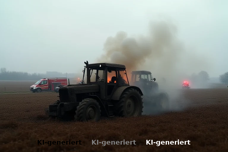 Brand in Markneukirchen: Traktorverlust und offene Fragen zur Schadenshöhe