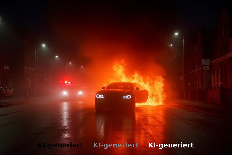 Brandanschlag auf Luxusfahrzeuge bei Hochzeitsfeier in Birmingham