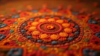 Buddhistische Gelehrte legen in Friedberg wieder Sandmandala für wohltätige Zwecke