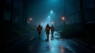 Chaos nach Extremwetter: Einsatzkräfte kämpfen mit Dunkelheit und Trümmern