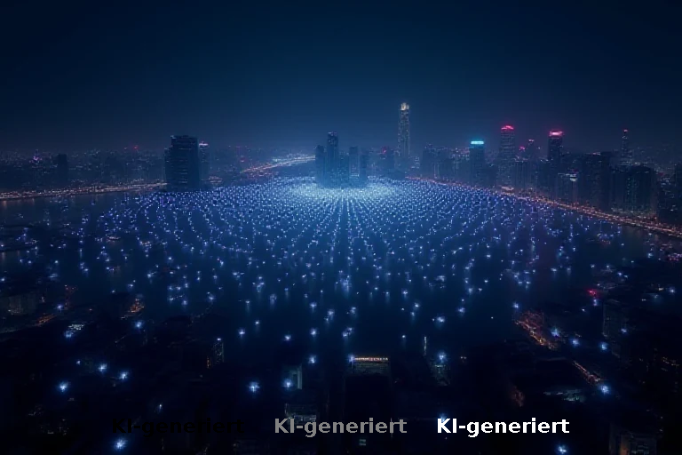 Chongqing: Fünftausend Drohnen inszenieren nächtliche Lichtshow