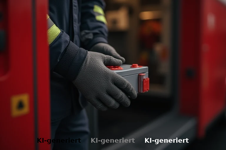 Defekte Batterie in Feuerwehrfahrzeug: Berufsfeuerwehr tauscht Akkus bei Freiwilligen Feuerwehr Harburg aus
