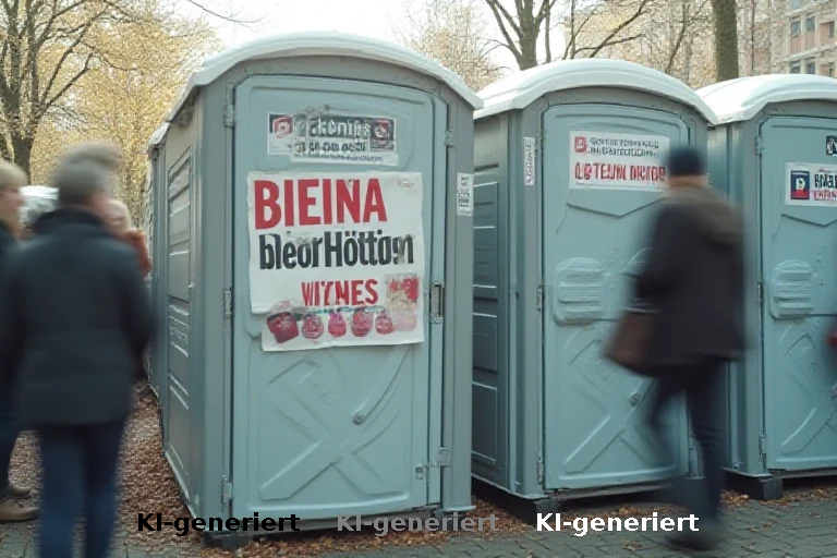 Die verborgene Macht der blauen Baustellen-Toiletten