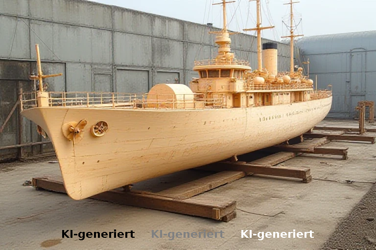 DIY-Projekt: Zehnmeter-Modell der Bismarck mit pyrotechnischer Bewaffnung