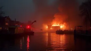 Doppelalarm in Ottensen: Brand und Ertrinkungsunglück an der Elbe