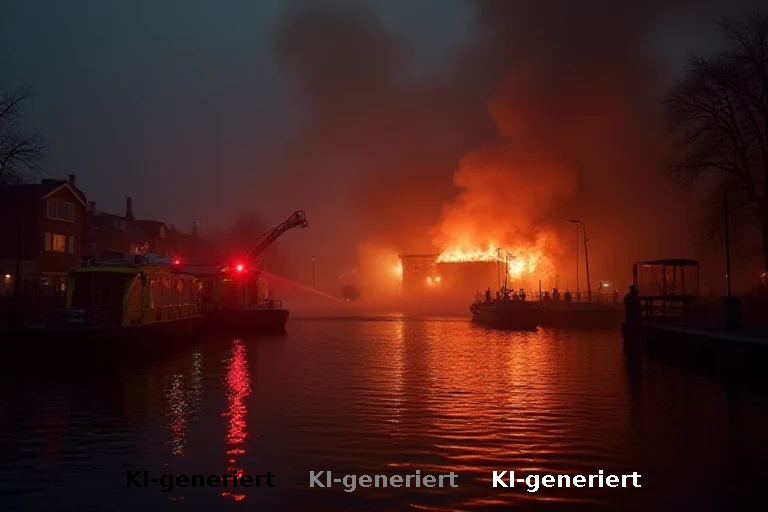 Doppelalarm in Ottensen: Brand und Ertrinkungsunglück an der Elbe