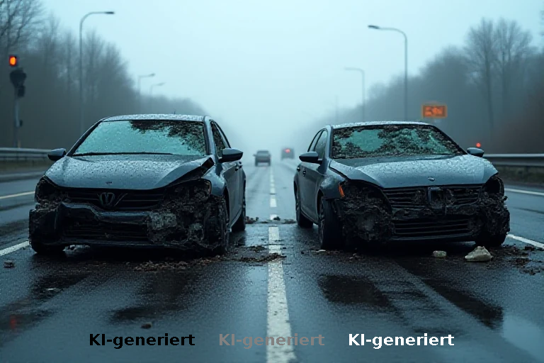 Doppelte Schwere auf der B90n: Zwei schwere Kollisionen an der Abfahrt Nahwinden
