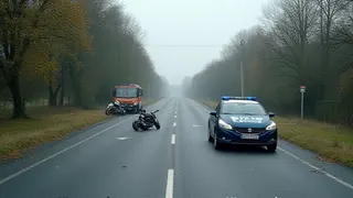 Doppelte Tragödie auf Brandenburgs Straßen: Zwei Tote bei Motorradunfällen