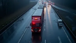 Doppelunfall mit Viehtransporter sperrt A1 Richtung Hamburg
