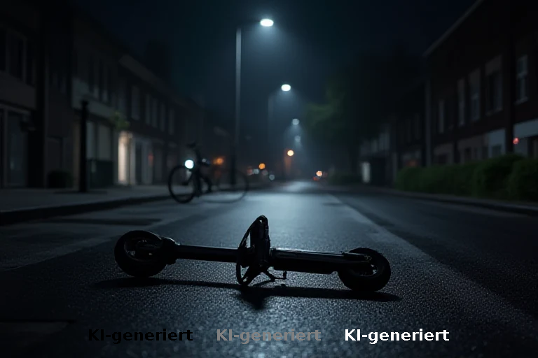 E-Scooter-Fahrer flieht nach nächtlichem Zusammenstoß mit Radfahrer