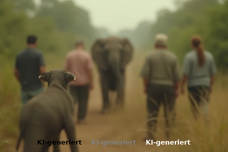 Elefanten verschließen Gehörgang für Infraschall-Kommunikation