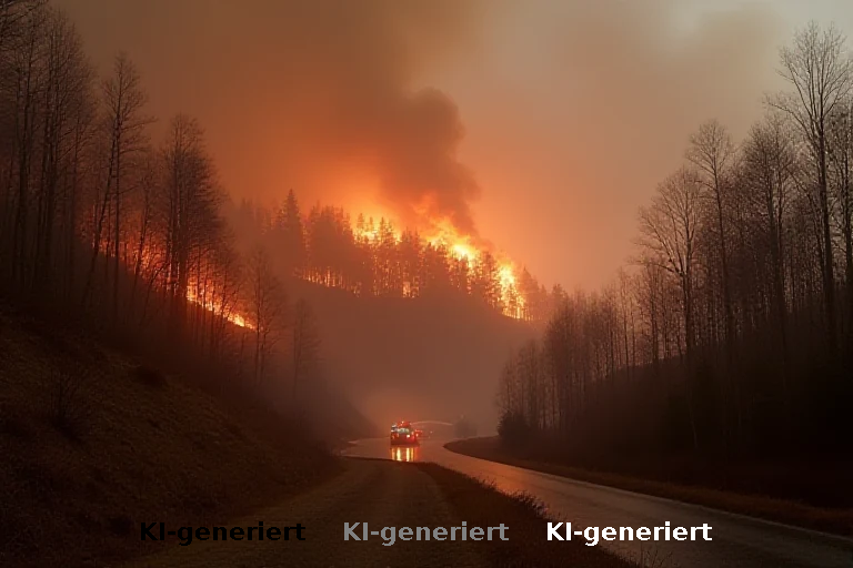 Ermittlungen zu Waldbrand in Rodenbach: Polizei verdächtigt Brandstifter