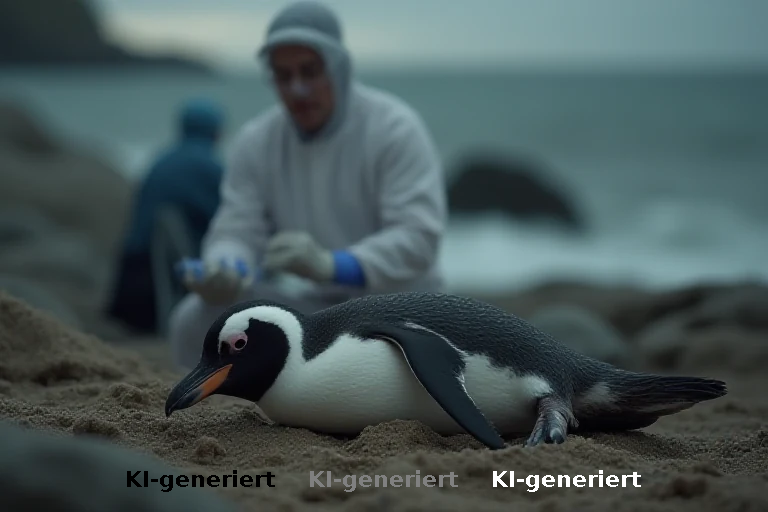 Erster H5N1-Tod unter Pinguinen: Impfkampagne trotz tödlicher Ausbreitung