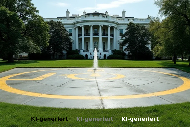 Erstflug am Weißen Haus: Neue Hubschrauberplattform ersetzt Grasfläche