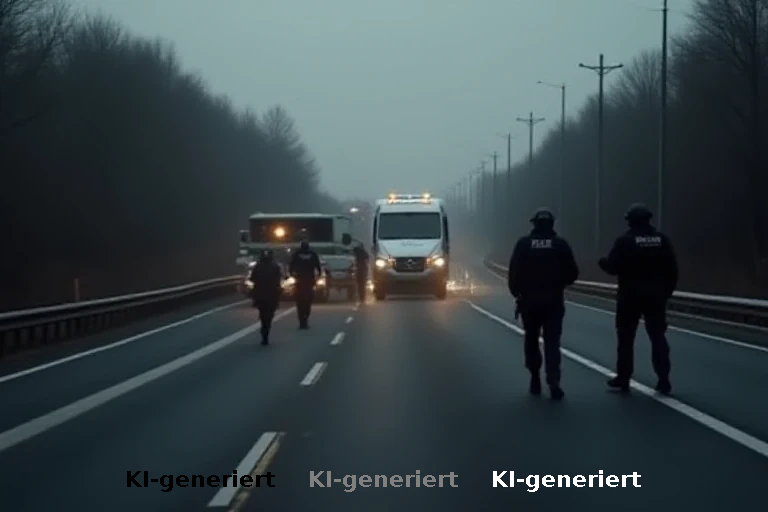 Eskalation auf der Autobahn: Bewaffneter Fahrer und Spezialeinsatzkommando