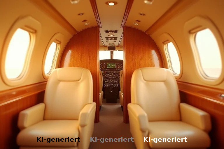Ex-Kanzlerflieger Theodor Heuss steht zum Verkauf Broschüre zeigt VIP-Innenraum