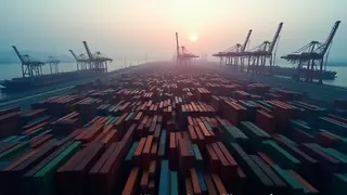 Exportboom stützt Chinas BIP-Wachstum am unteren Zielrand