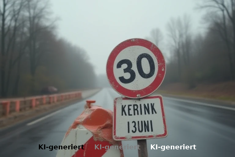 Fahrlässige Baustellenbeschilderung: Tempo-50-Fehler in Landsberg deckt Kontrollversäumnisse auf