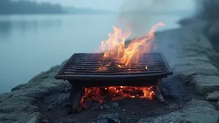Fahrlässigkeit am Rhein: Grillunfall mit schwerem Ausgang