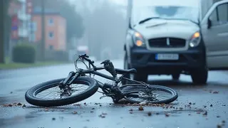 Fahrradunfall: Tödlicher Zusammenstoß mit Transporter
